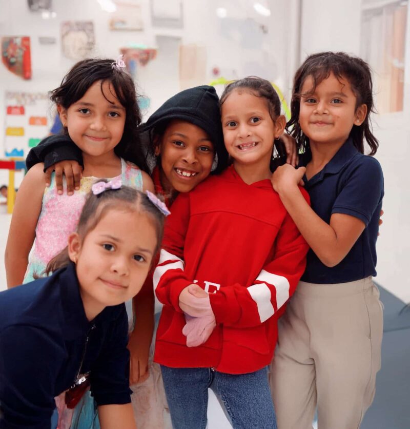 group of girls in school